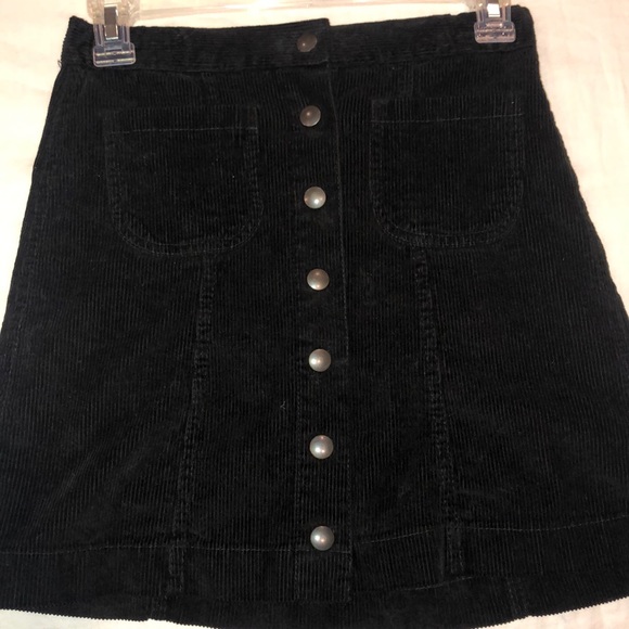 Brandy Melville Dresses & Skirts - Black Corduroy Skirt
